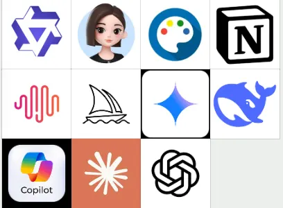 AI 工具素材模板 封面